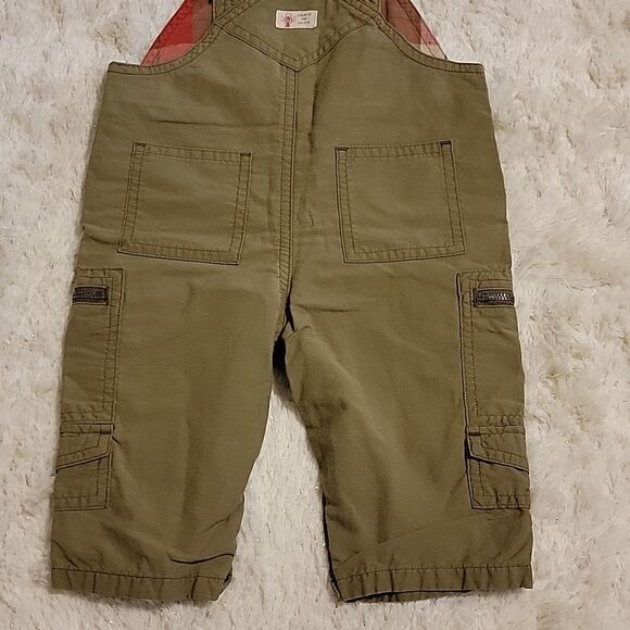 JANIE AND JACK KHAKI OVERALLS, SIZE 3-6 MONTHS - Picture 8 of 8